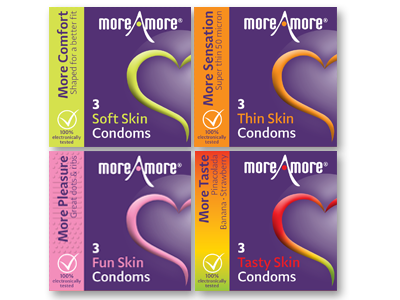 Combipack 4x3 MoreAmore Condooms