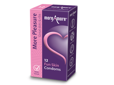 MoreAmore More Pleasure Fun Skin 12 condooms