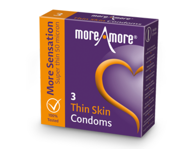 MoreAmore More Sensation Thin Skin 3 condooms